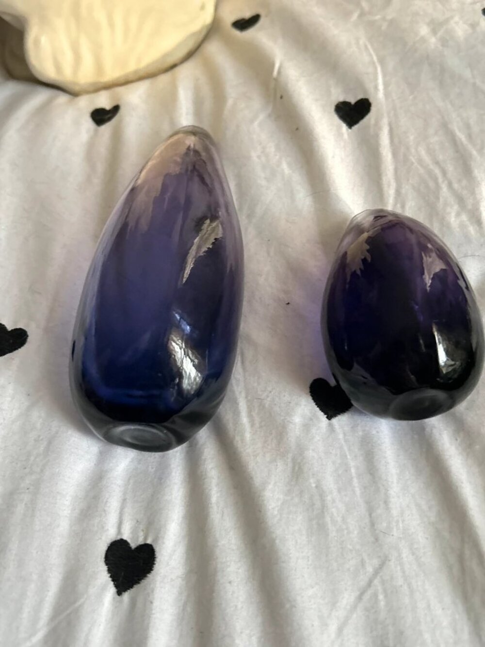 West Elm Dark Purple Bud Vases - Picture 3 of 3